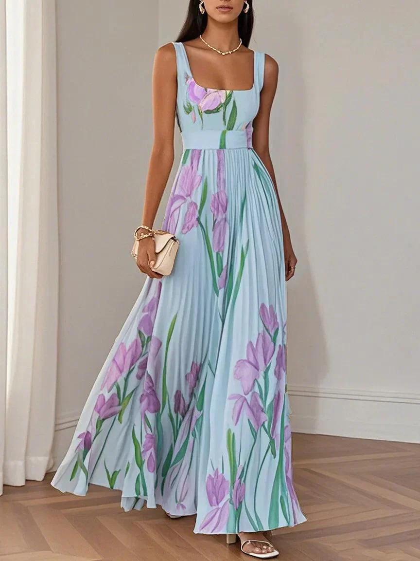 Yara™ - Maxikleid aus Plisseeschiffon - Image 3