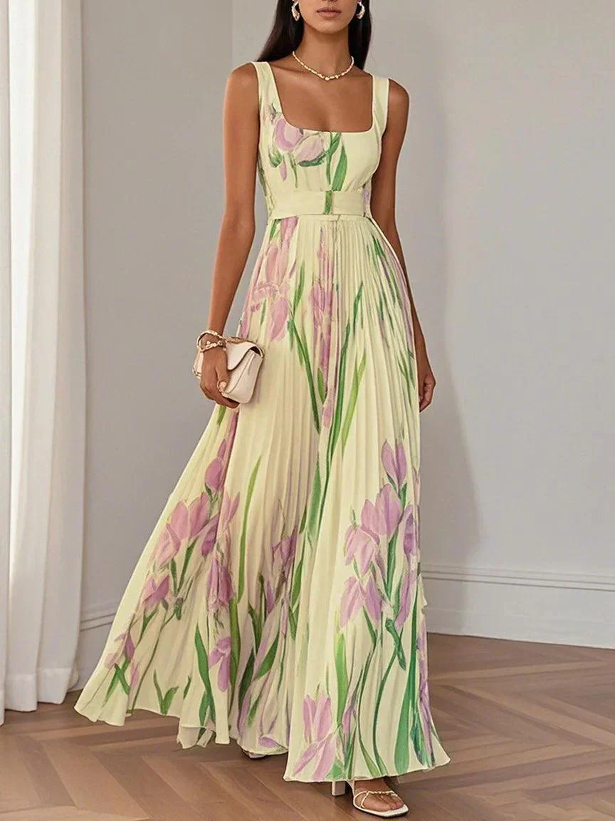 Yara™ - Maxikleid aus Plisseeschiffon - Image 4