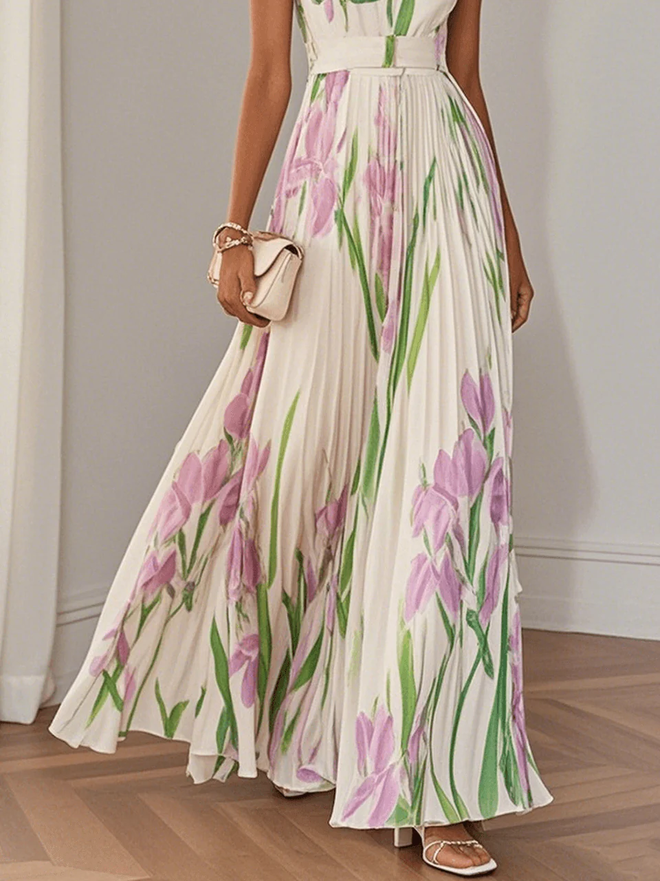 Zelma™ - Maxikleid aus Plissiertem Chiffon - Image 7
