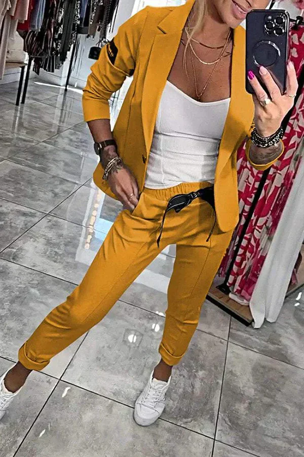 Zyora™ – Maßgeschneidertes Set mit Weichem Blazer und Lässigen Jogginghosen - Image 16