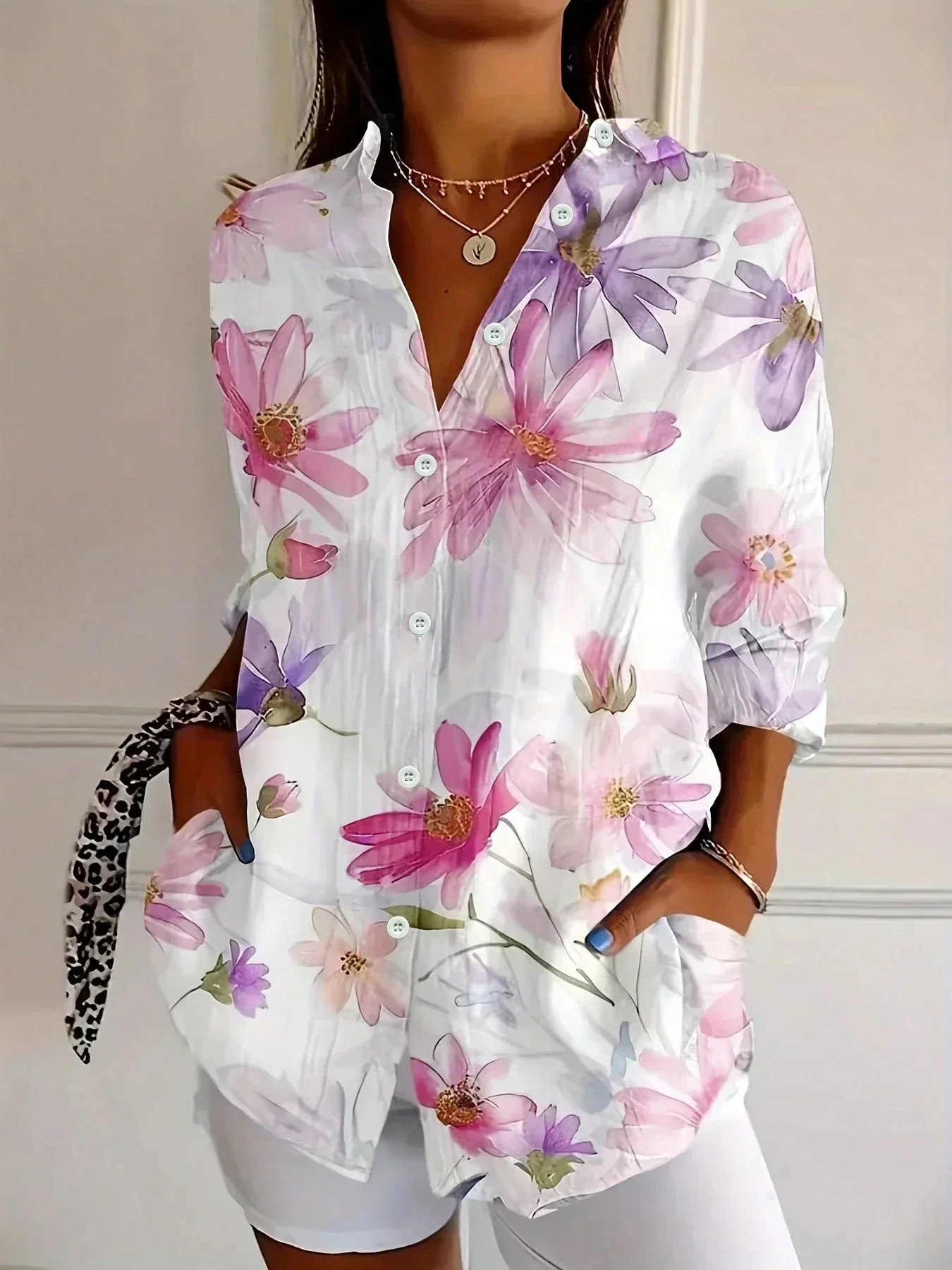 Zyra™ - Bequeme & bunte Bluse mit verspieltem Muster - Image 4