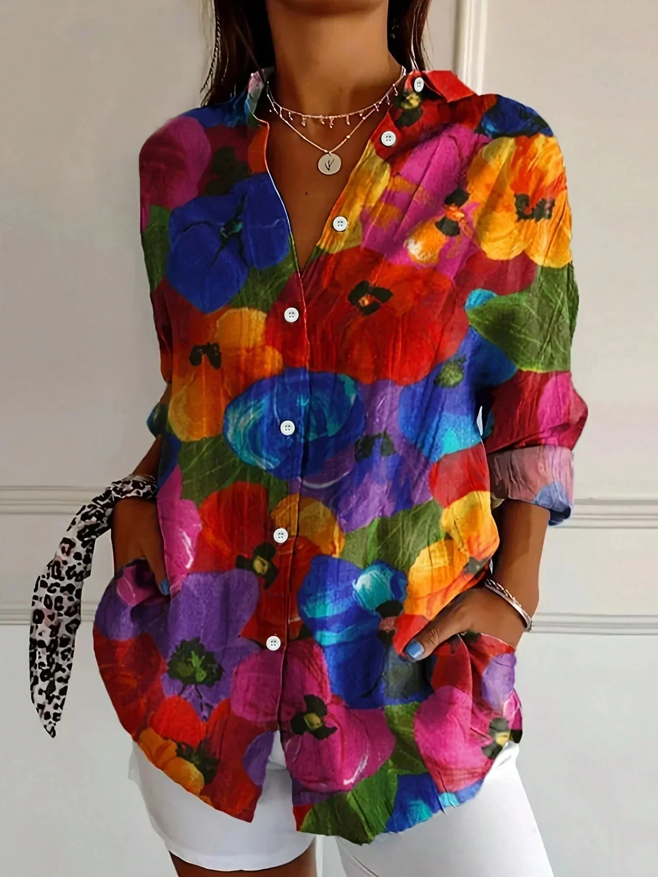 Zyra™ - Bequeme & bunte Bluse mit verspieltem Muster - Image 6